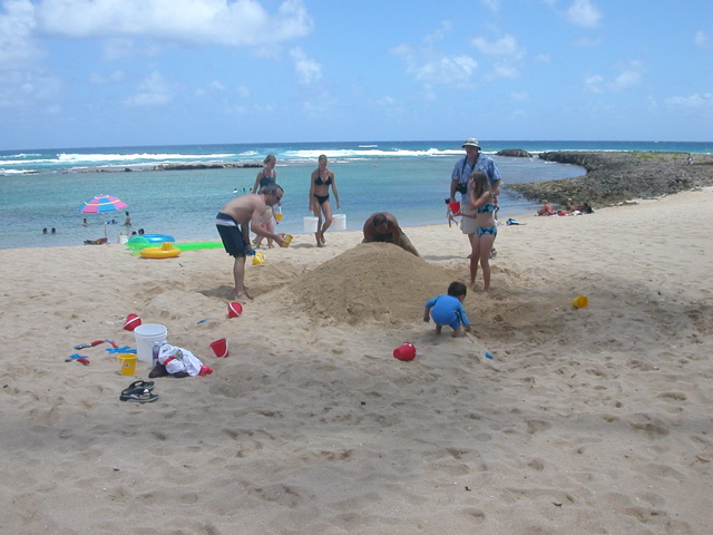 Sand Sculpture Begins