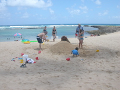 Sand Sculpture Begins